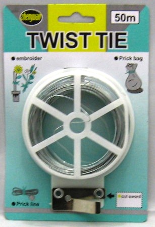 metalen draad twist tie 50m